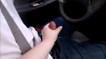 Wife Give Husband A Handjob While Driving Making Cum Everywhere In Car