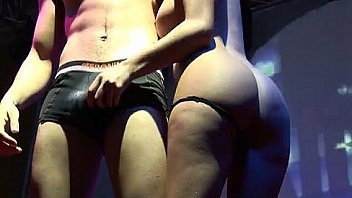 Lovely stripper makes a guy's cock hard