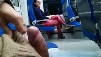 Wonderful Blowjob in train