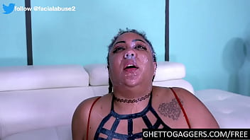 Ghetto Gaggers fucks up a piss drinking black BBW in her ass